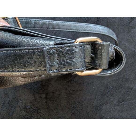 Vintage Y2K Mudd Crossbody Sunburst Perforated Purse 9" Faux Leather Boho Chic - Picture 13 of 13